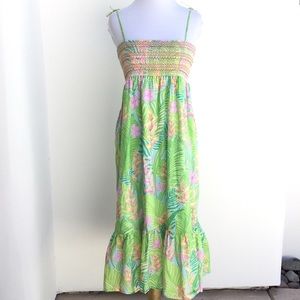 Vintage Lilly Pulitzer Smocked Floral Dress